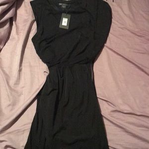 Armani Black  dress with silver side zipper